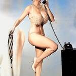 Blaze Starr on the phone.