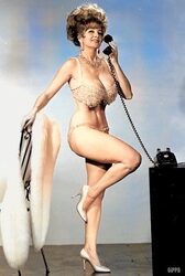 Blaze Starr on the phone.