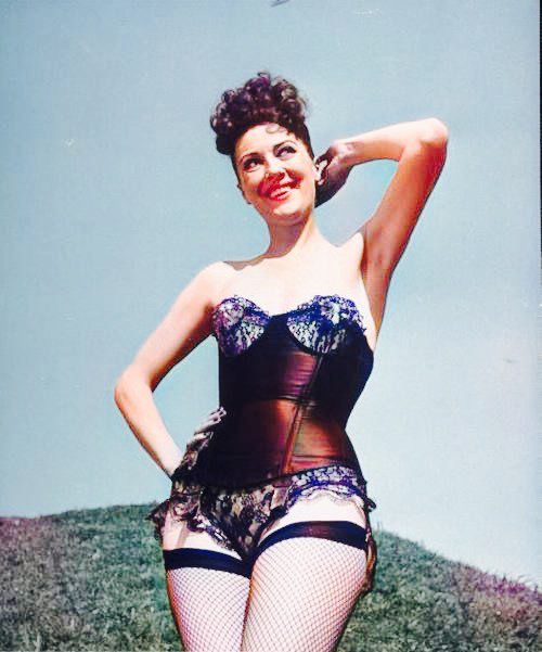 Gypsy Rose Lee showing the goods
