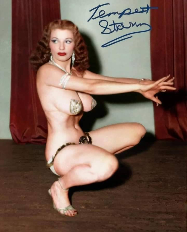 Tempest Storm autograph