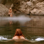 Tanya Roberts cleaning up