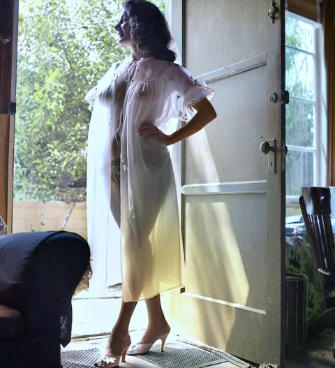 Vivian Maledy Standing in the doorway